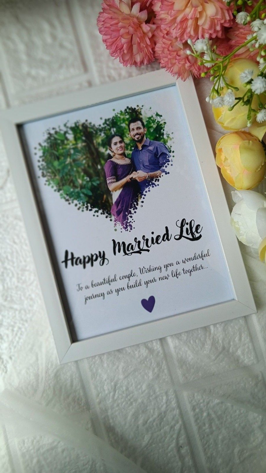 Heart Shaped Collage Frame-A4 Size